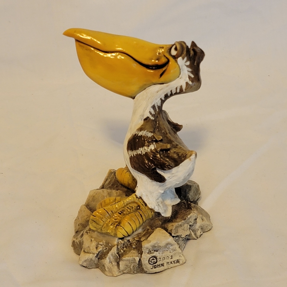 John Raya 1998/2002 Pelican Figurine. Ocean Sea Marine Life